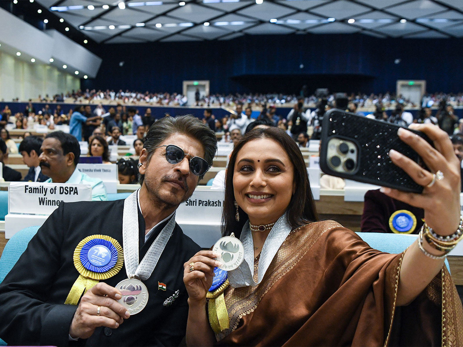 SRK and Rani Mukerji (Photo/ANI)
