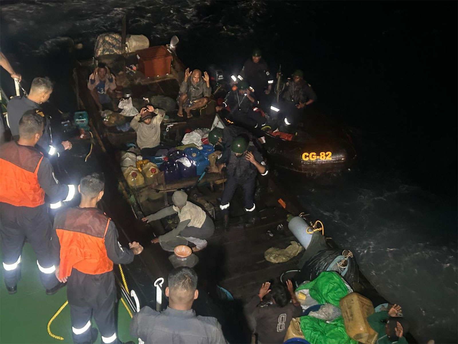 ANC arrests 9 poachers in Northern Andaman Sea (Photo/x/@AN_Command)