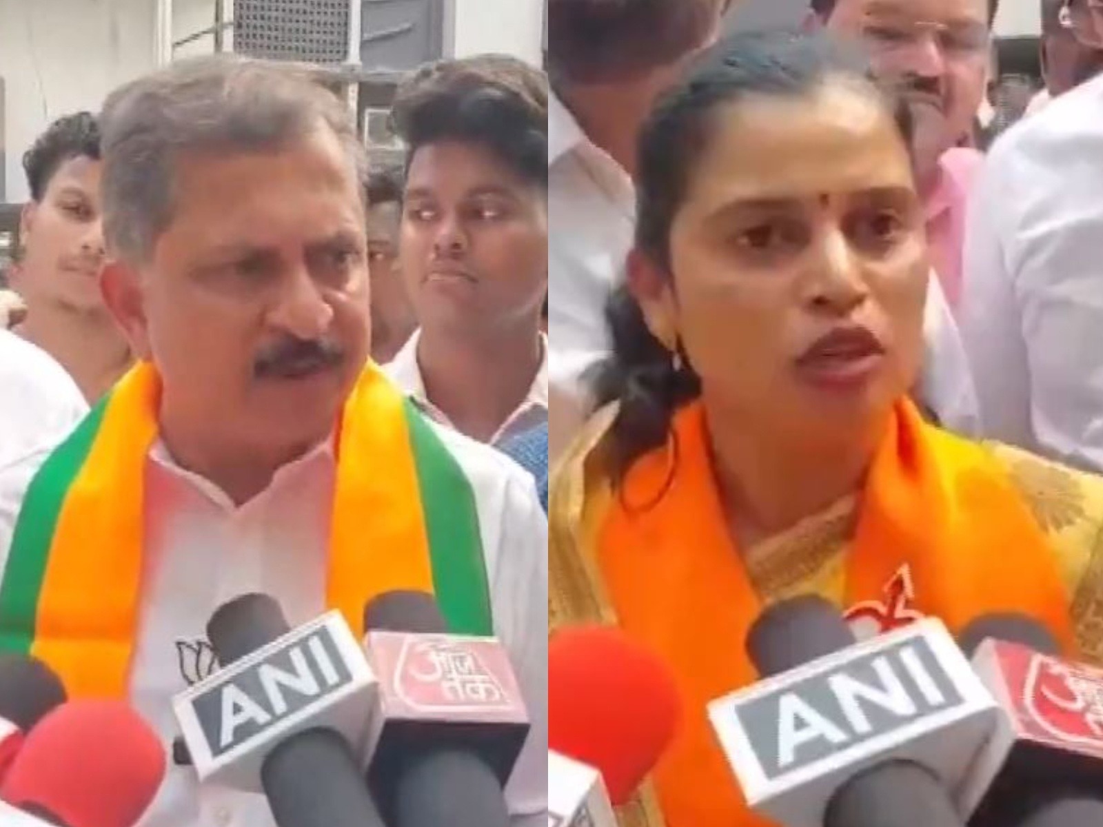 Rahul Damle and Harshali Thavil (Photo/ANI)