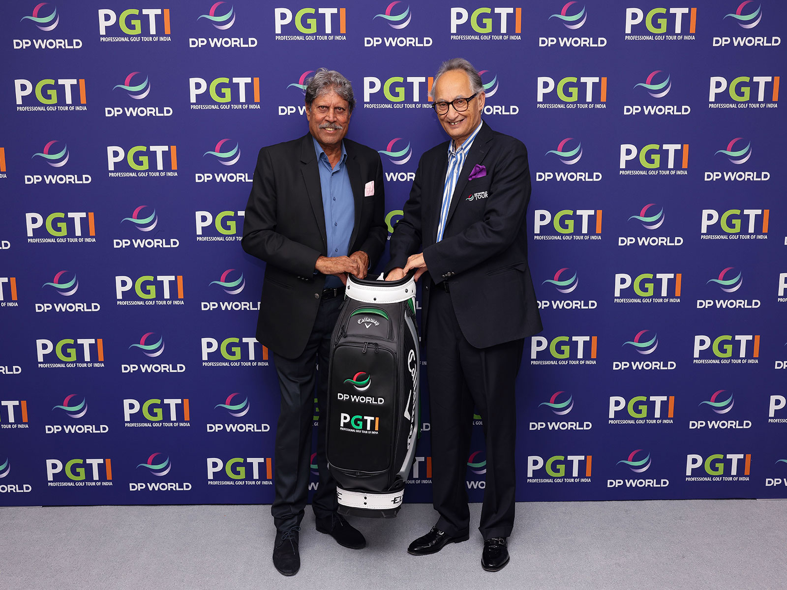Kapil Dev, President, PGTI (left) and Yuvraj Narayan, Group Deputy CEO and CFO, DP World (standing right) (Photo: PGTI)