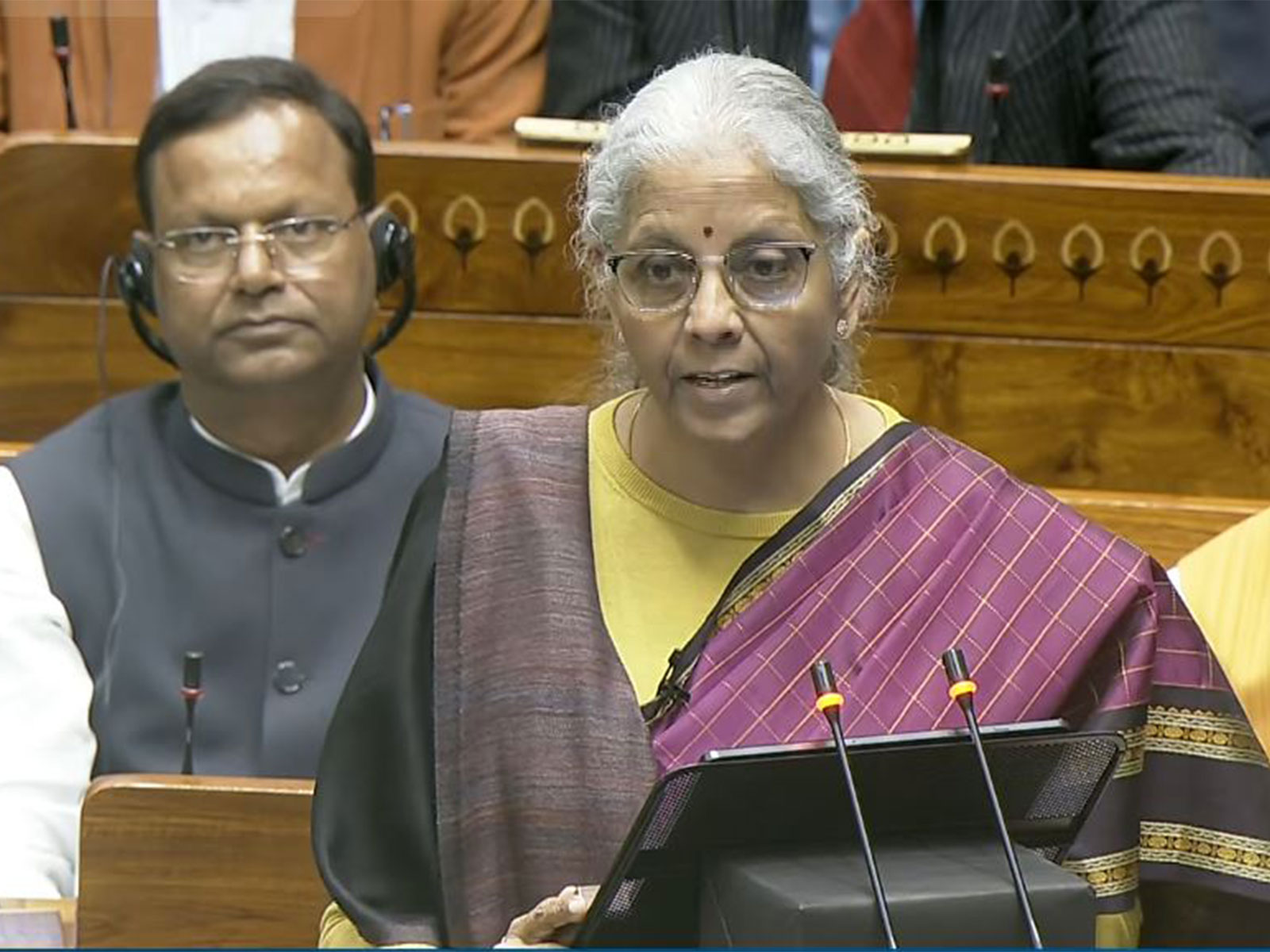 Finance Minister Nirmala Sitharaman (Image: SansadTV)