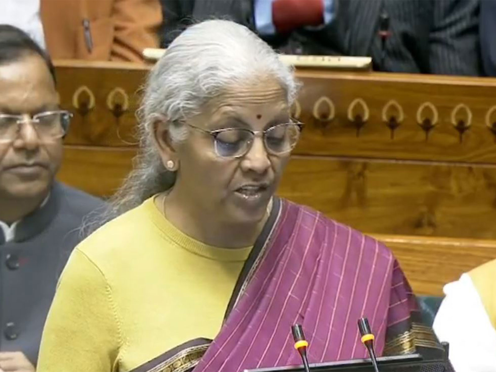 FM Nirmala Sitharaman presents Union Budget (Photo/ANI) 