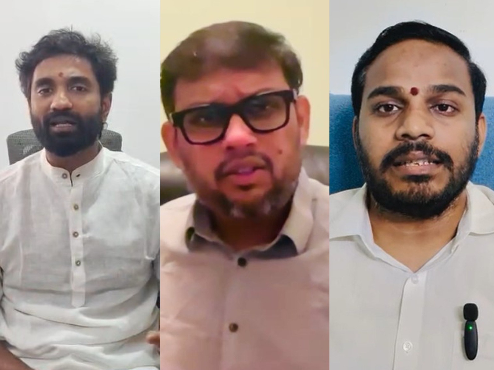 YSRCP spokespersons condemn alleged attack on Ambati Rambabu (Photo/ANI)