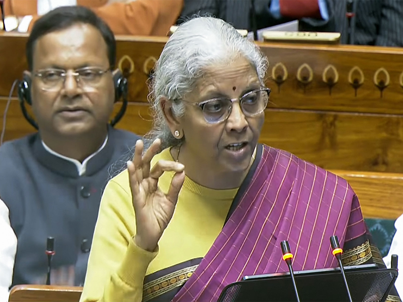Union Finance Minister Nirmala Sitharaman (Photo/ Sansad TV)
