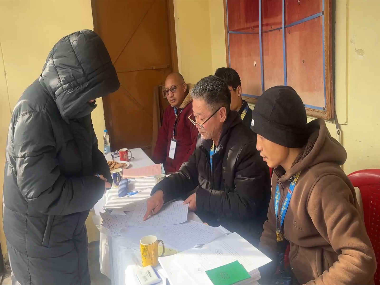 A Tibetan participates in election process (Photo/ANI)