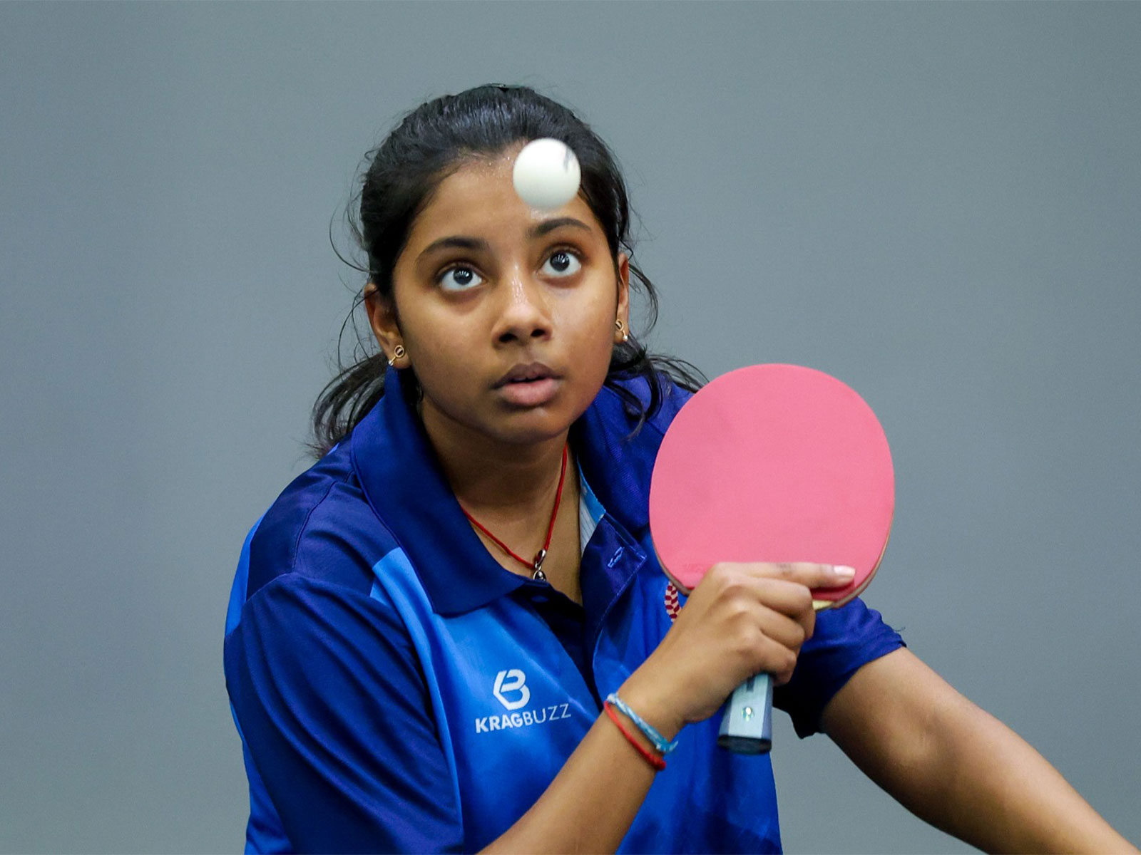 Shaanvi M in action. (Photo: DSC TT)