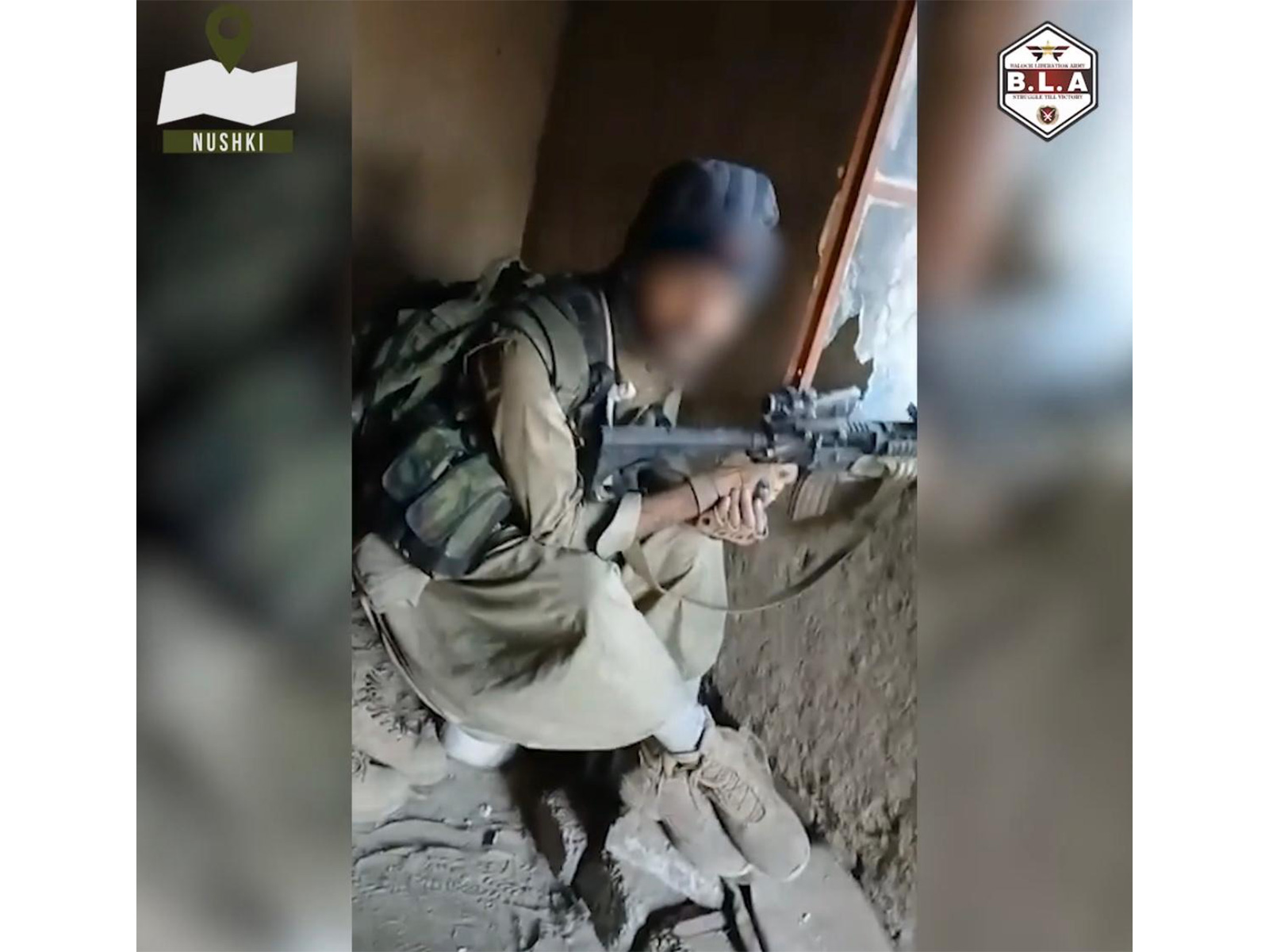 Video screen grab of Operation Herof 2.0 launched by the BLA in Pakistan's Balochistan province (Photo/BLA Media Wing Hakkal)