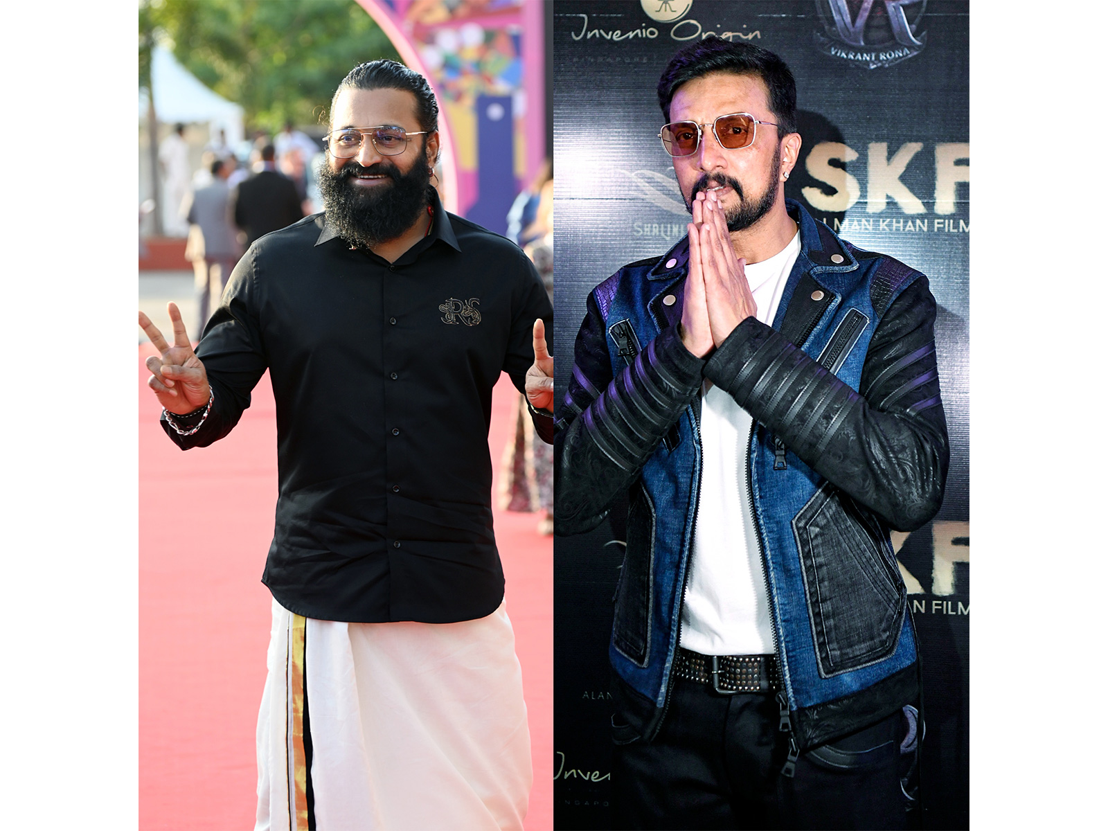 Rishab Shetty, Kiccha Sudeepa (File photo/ANI)