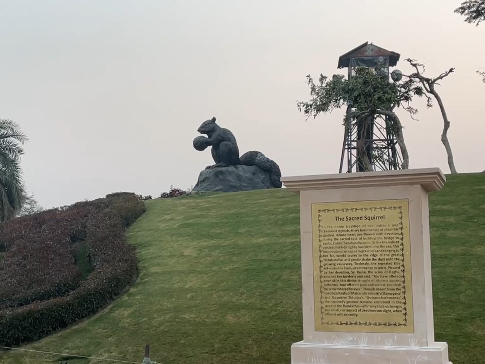 Ram Mandir installs inscriptions chronicling incidents of Ramayan (Photo/ANI) 