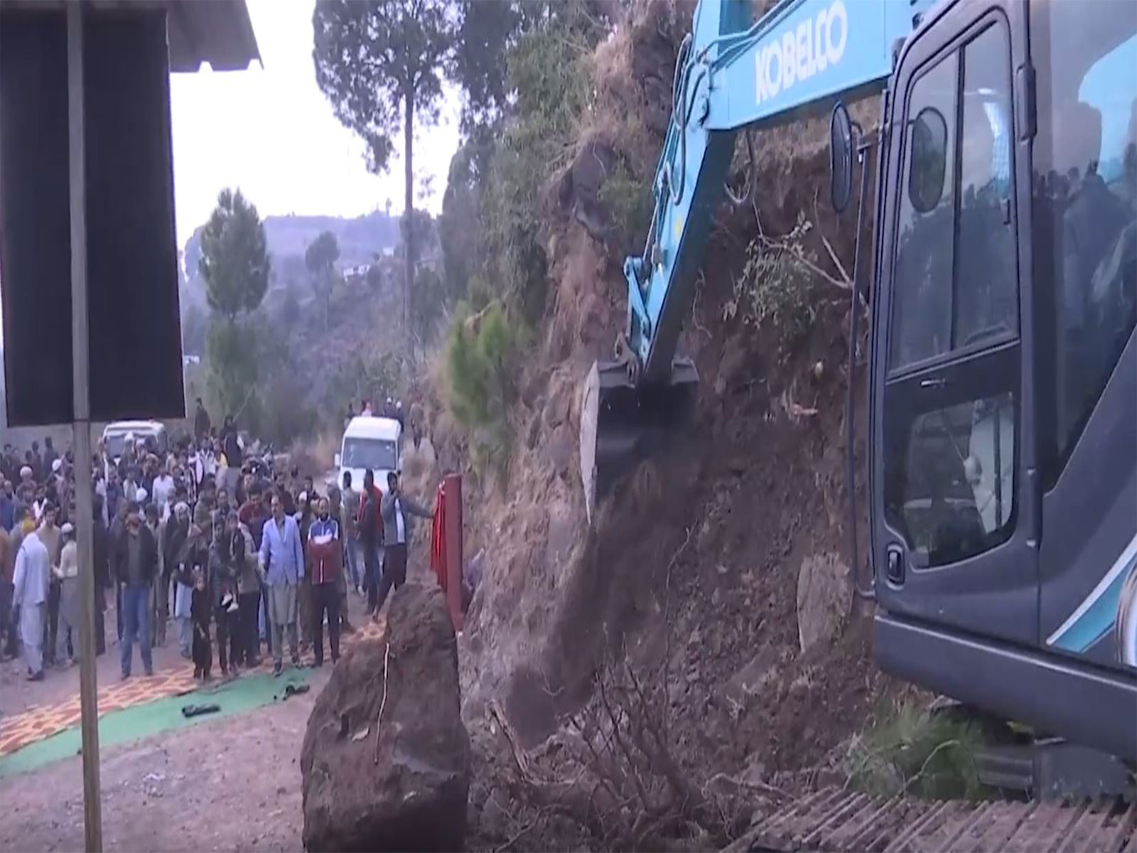 A road construction project in Rajouri (Photo/ANI)