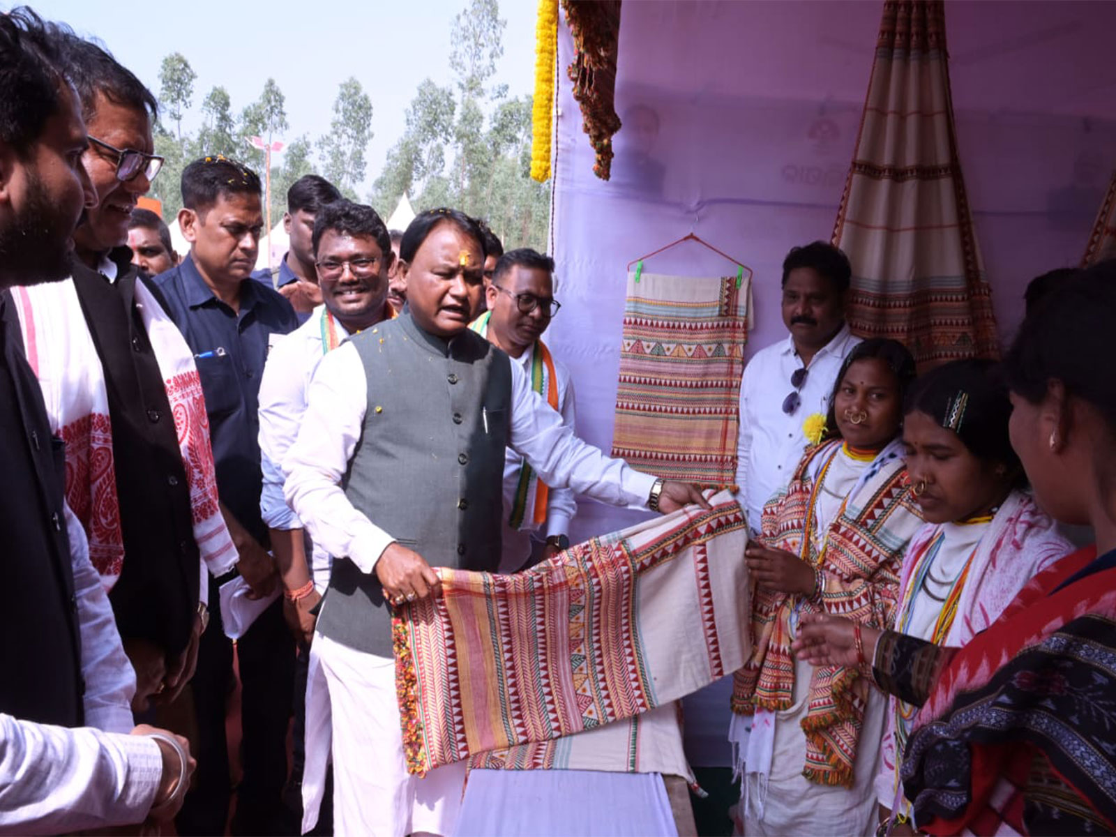 CM Mohan Charan Majhi inaugurating the Subhadra Shakti Mela (Photo/ANI)