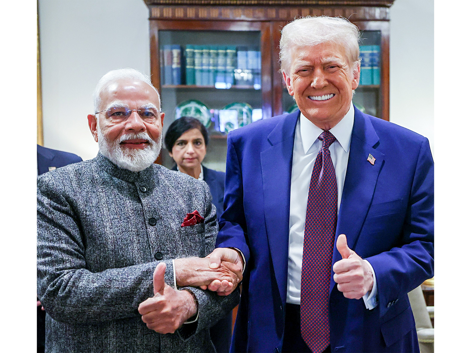 US President Donald Trump with PM Narendra Modi (File Photo/ANI)