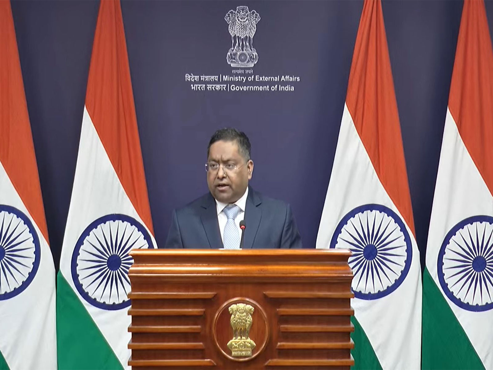MEA Spokesperson Randhir Jaiswal (Photo/Youtube @MEAIndia)