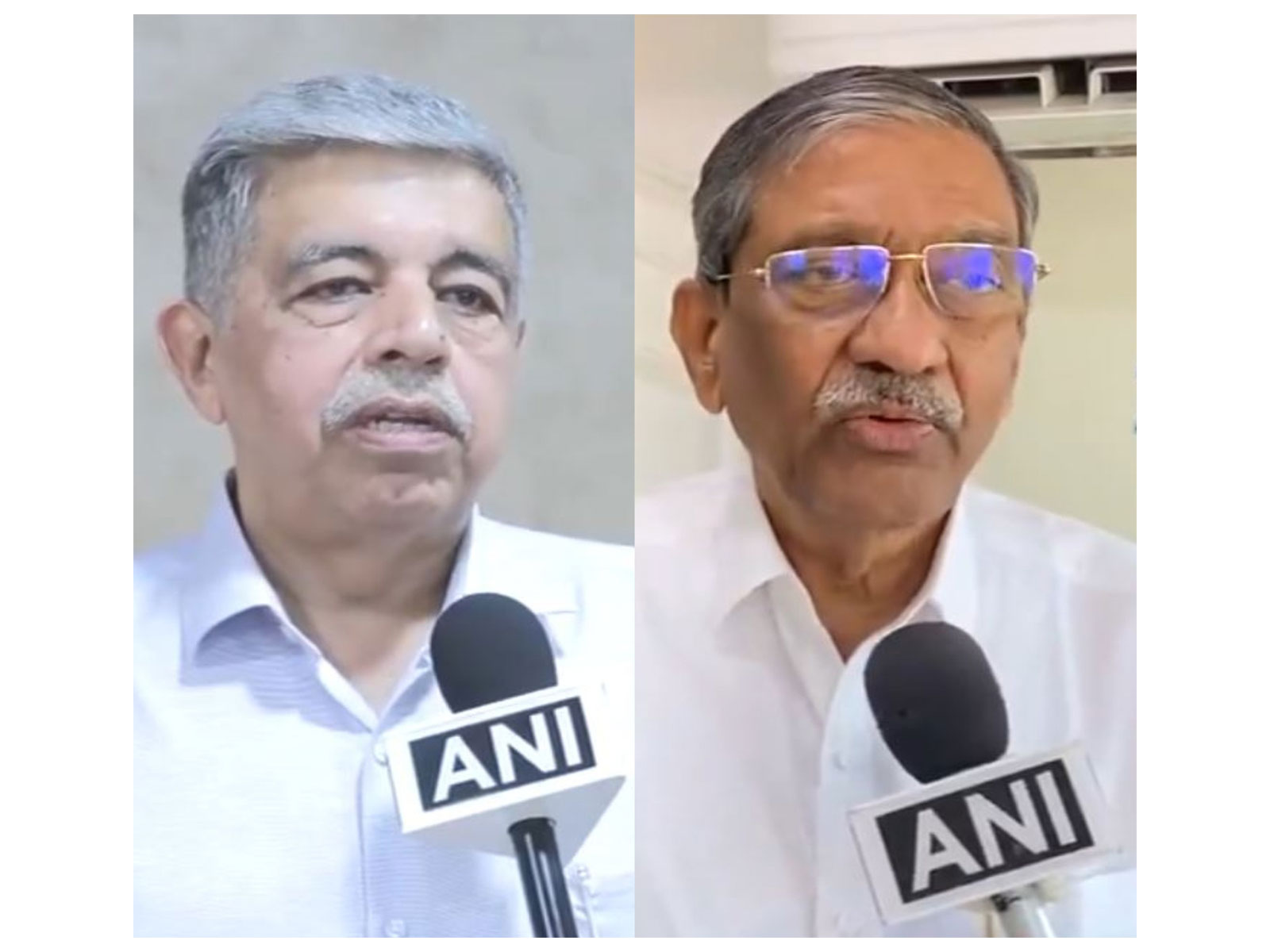 Rajesh B. Lund, President, Chamber of Commerce, Coimbatore and Potluri Bhaskar Rao, President, Andhra Pradesh Chamber of Commerce. (Photo: ANI) 