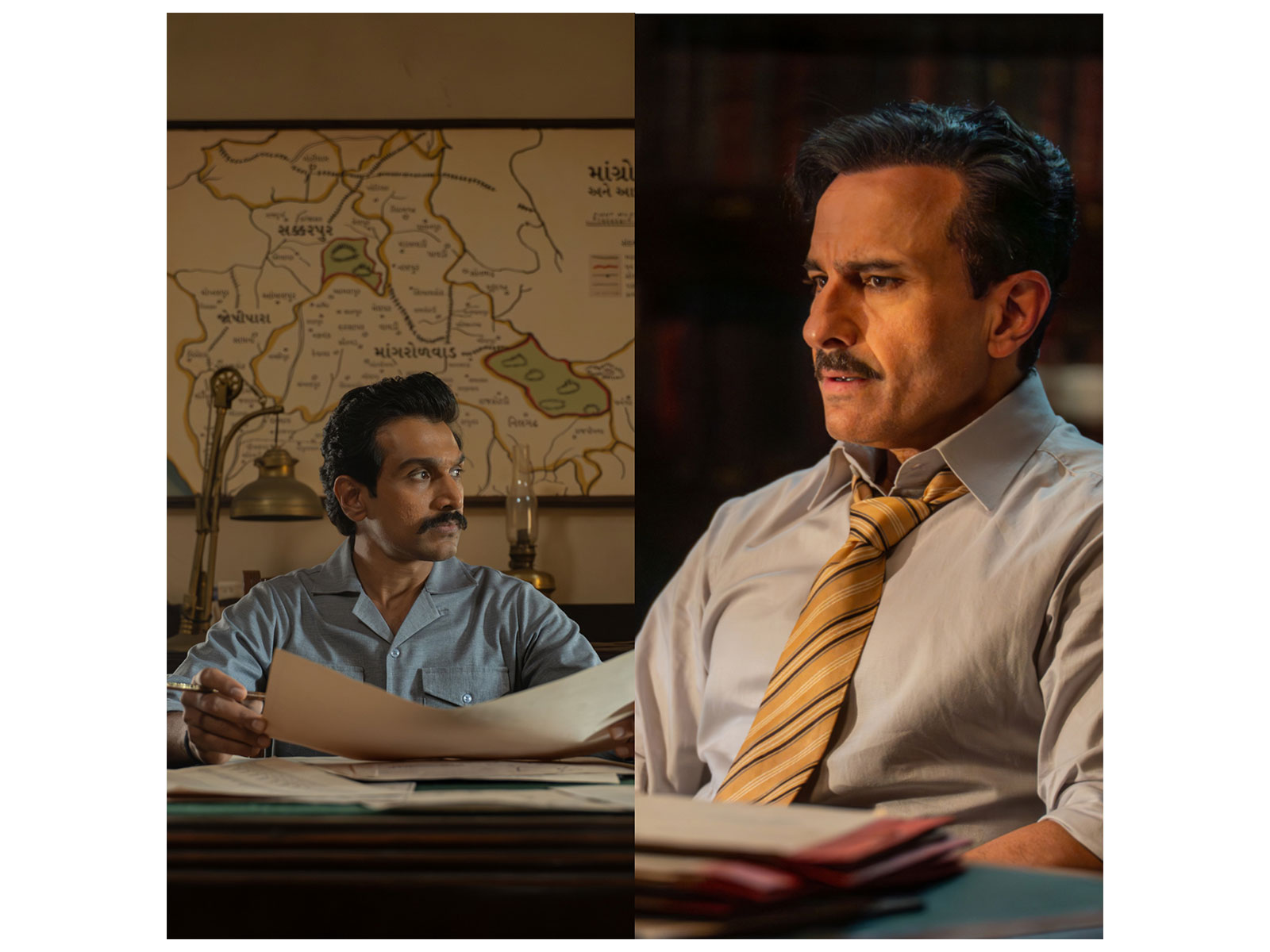 Pratik Gandhi and Saif Ali Khan (Photo/Netflix)