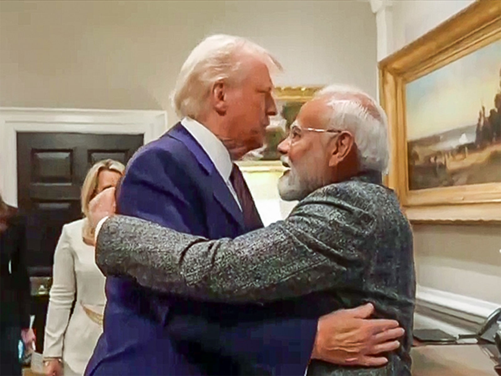 Prime Minister Narendra Modi with US President Donald Trump at the White House in Washington, DC. (File Photo/ANI)