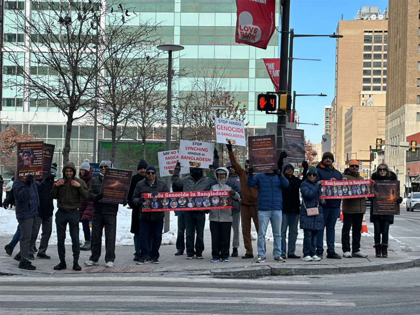 Peaceful rally in US (Photo: X@CFBDHindus)