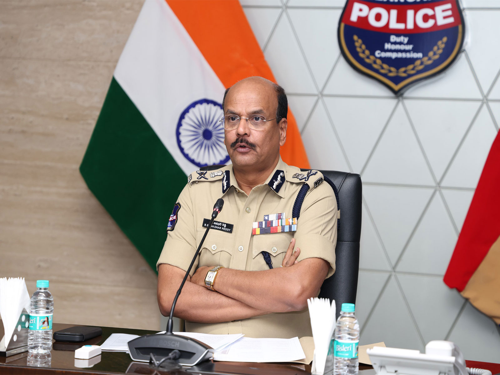 Telangana DGP Shivaraj Reddy (Photo/X@TelanganaCOPs)