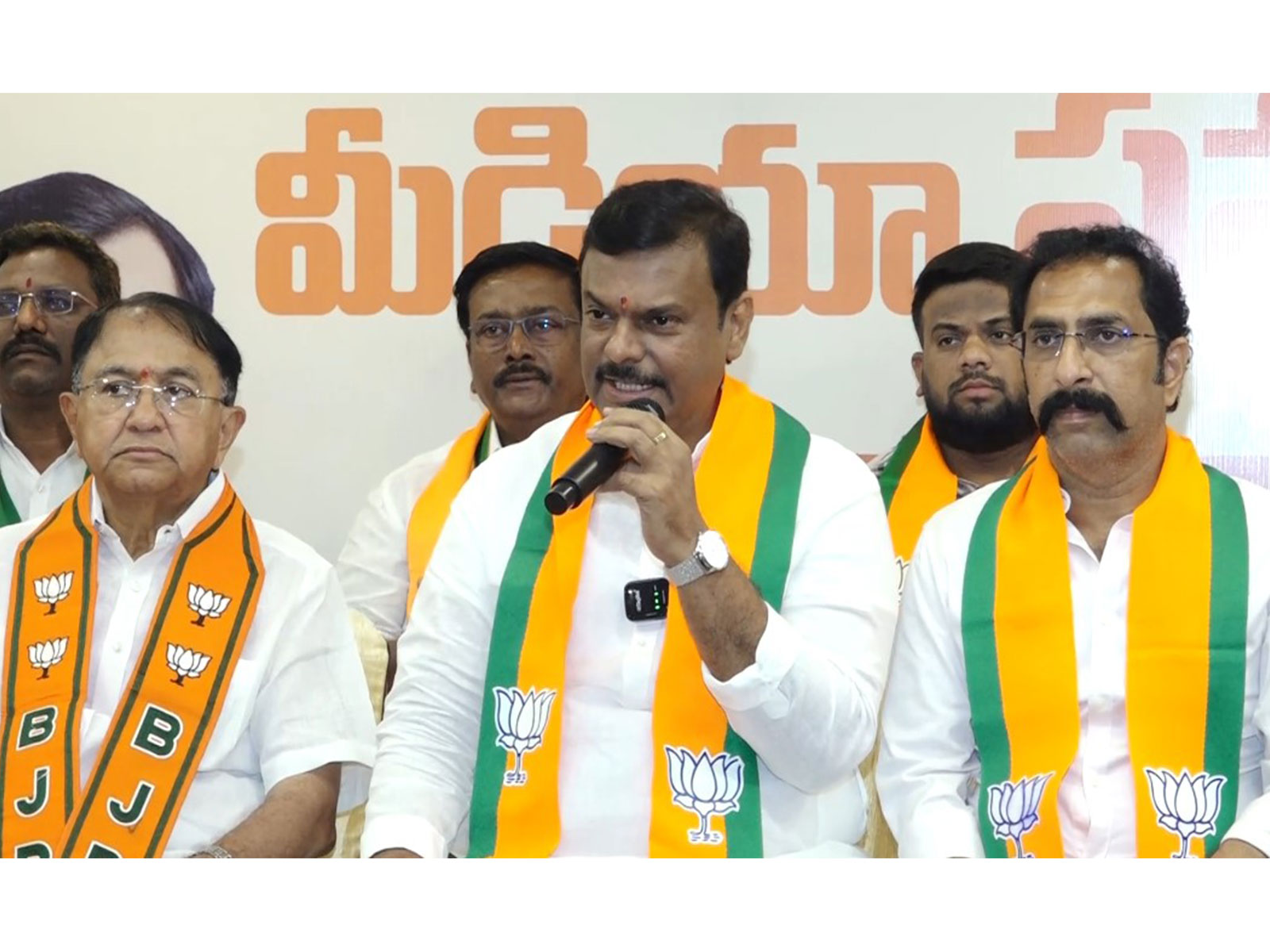 Andhra Pradesh BJP President P V N Madhav (Photo/ANI)