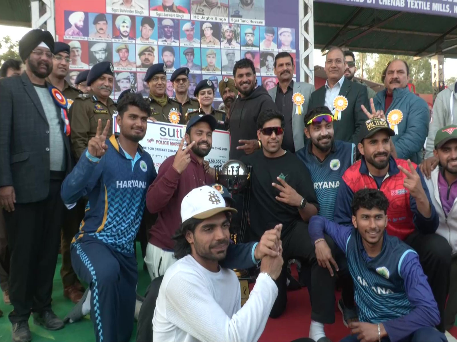 Haryana Cricket Club, winner of 14th Police Martyrs Memorial North Zone T20 Cricket Championship 2026  (Photo/ANI)