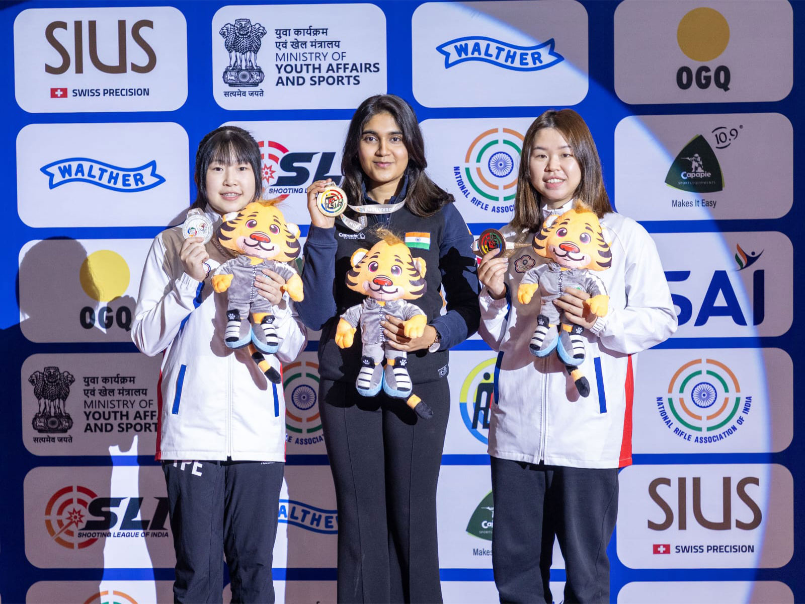 Indian shooter Esha Singh won gold medal in Asian Championship. (Photo/NRAI Media)