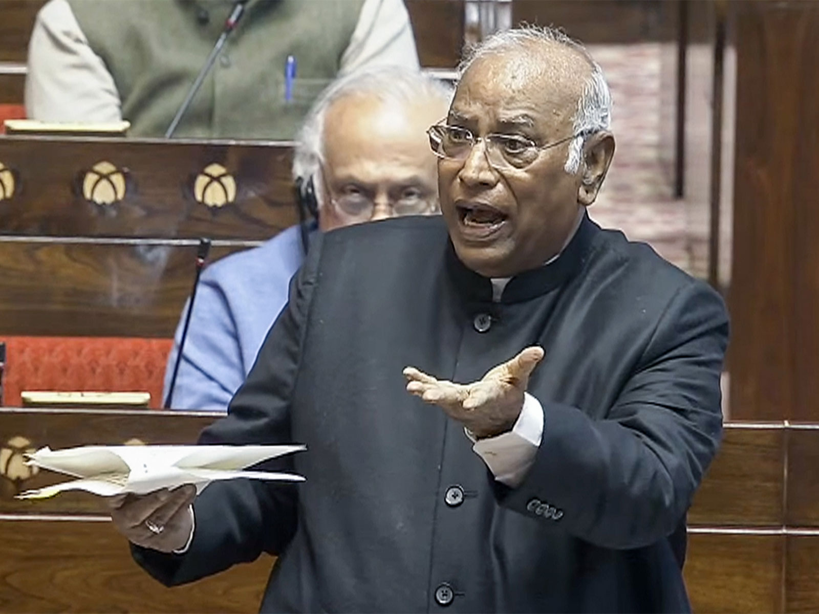 Rajya Sabha LoP Mallikarjun Kharge (Photo/ANI)