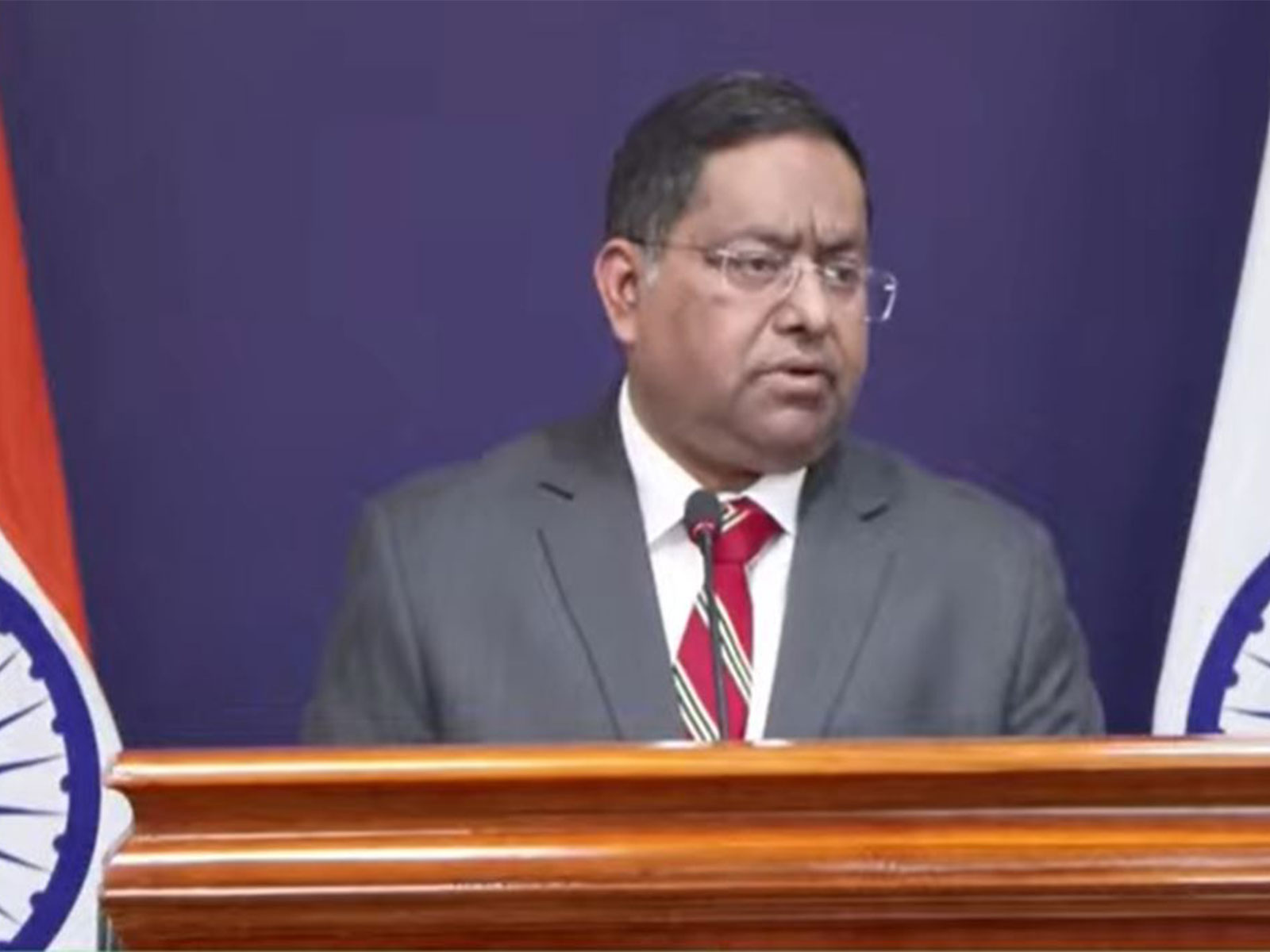 MEA Spokesperson Randhir Jaiswal (Photo/Youtube @MEAIndia)