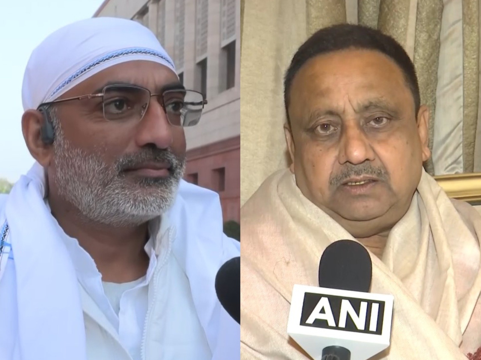 A collage of BJP MPs Darshan Singh Choudhary (left) and Praveen Khandelwal (Photo/ANI)