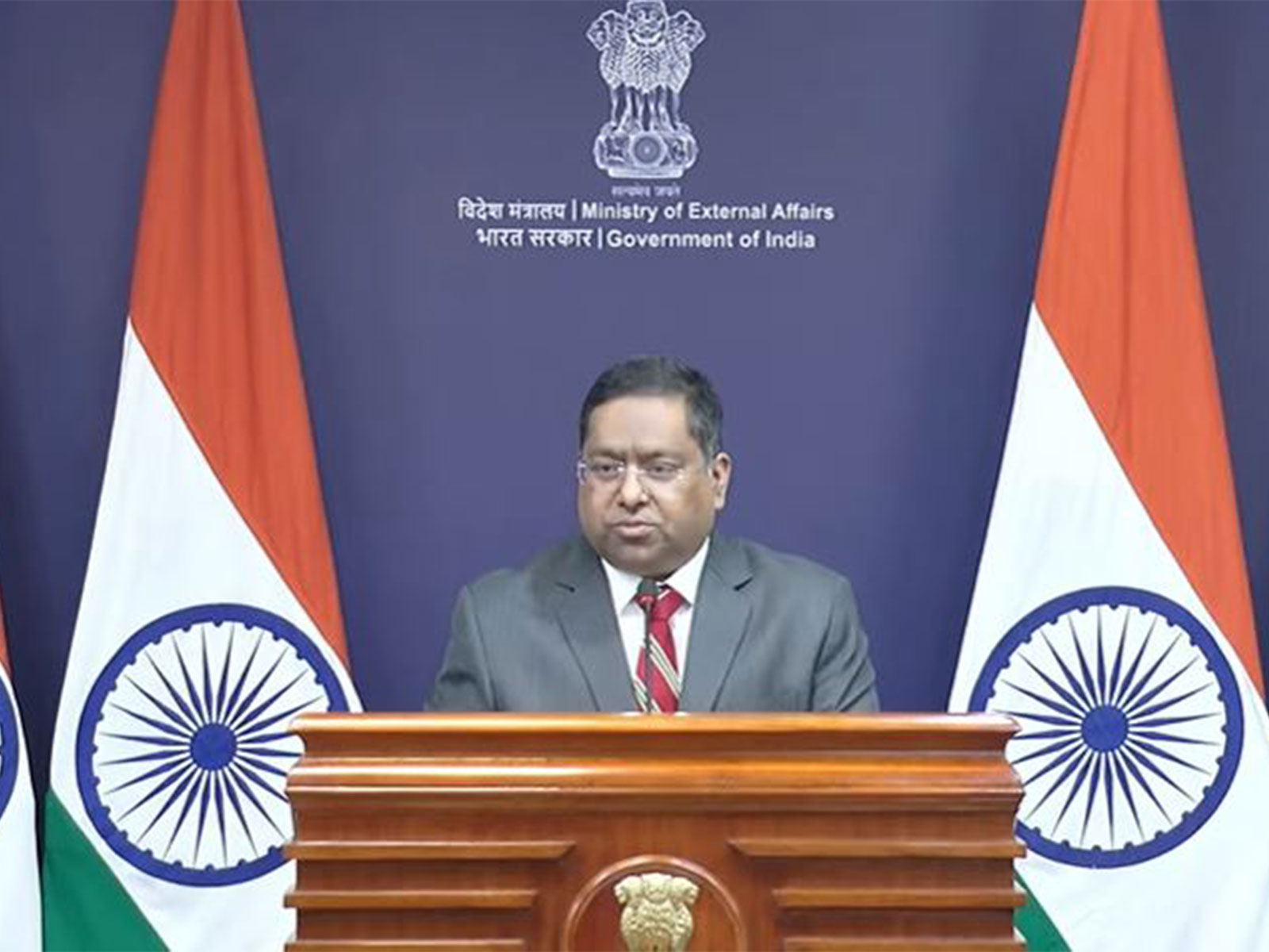 MEA Spokesperson Randhir Jaiswal (Photo/ Youtube@MEAIndia)