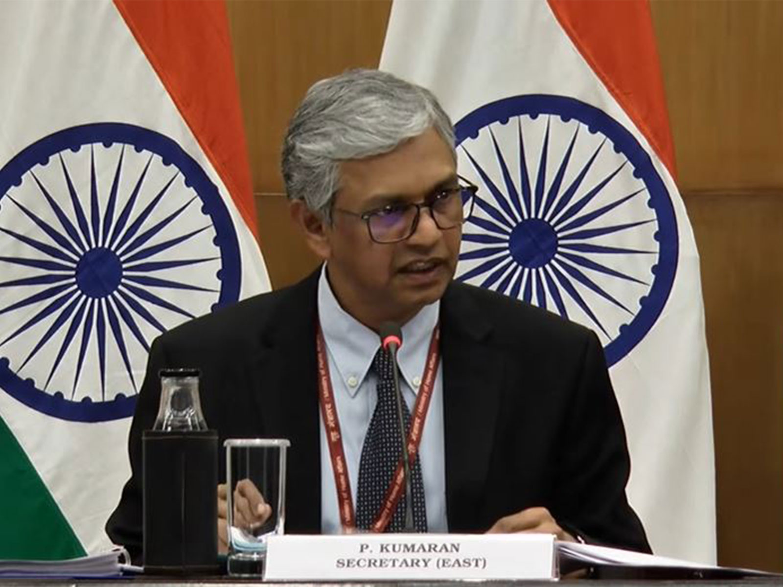 Ministry of External Affairs Secretary (East) P Kumaran (Photo: YouTube@Ministry of External Affairs)