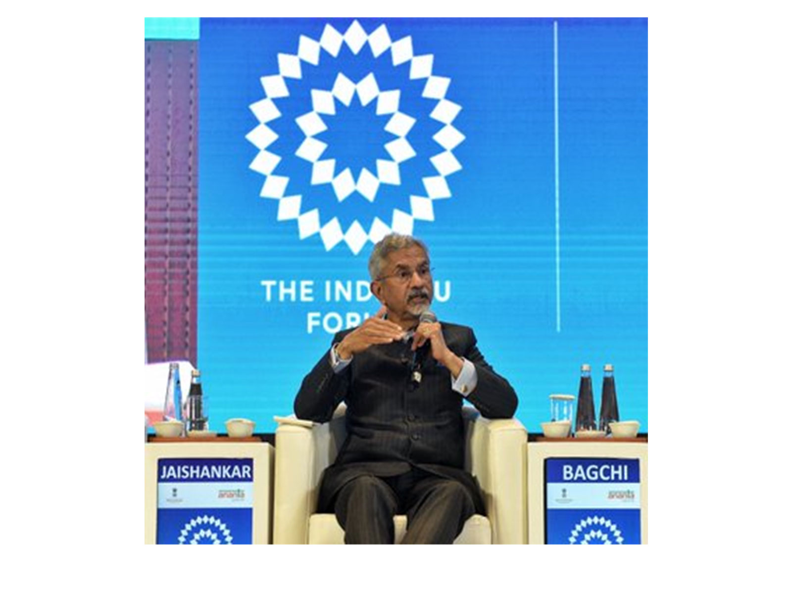 External Affairs Minister S. Jaishankar addresses the inaugural India-EU Forum in New Delhi (Photo: X/@DrSJaishankar)