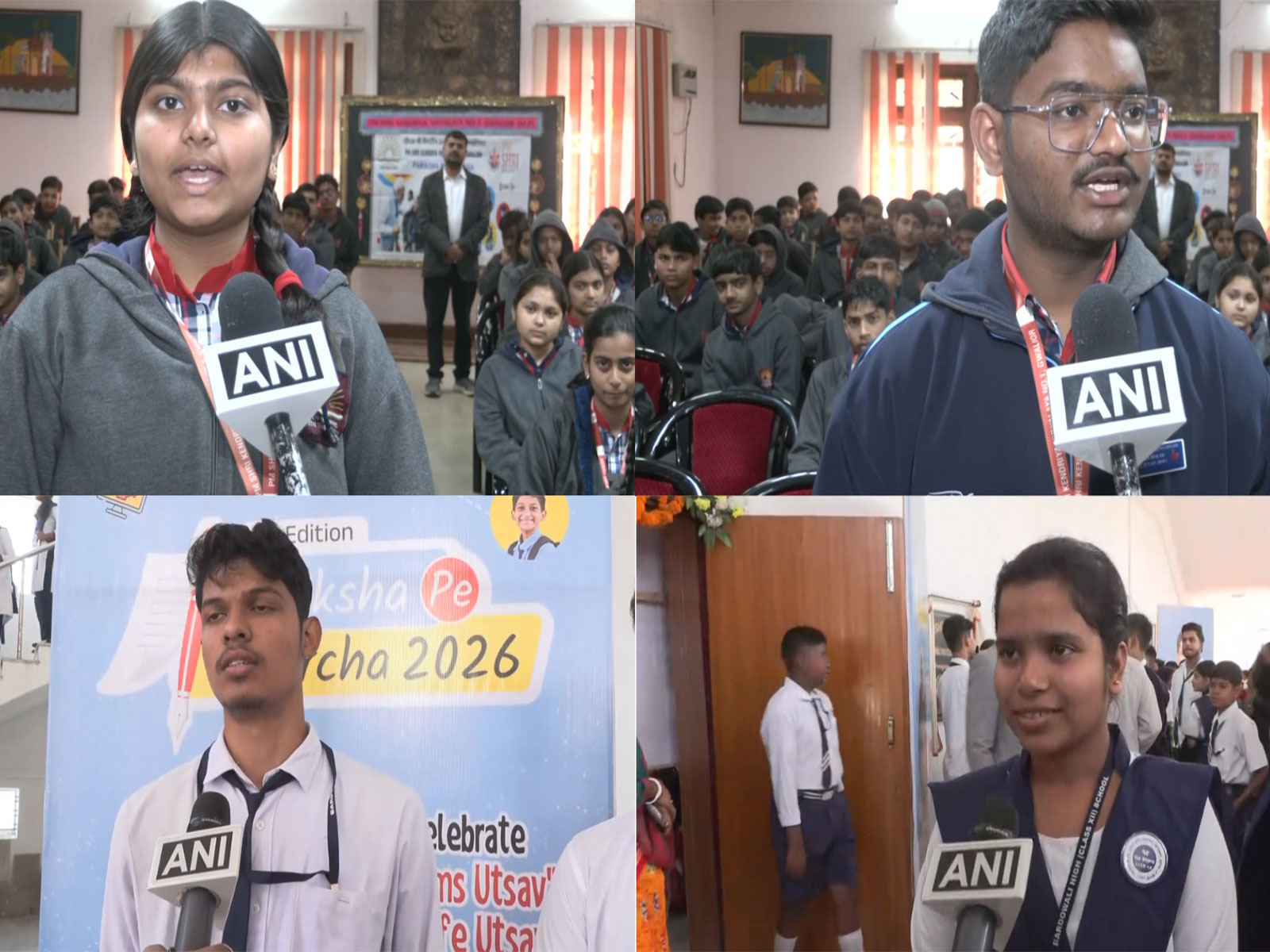 Students praise PM Modi's message at Pariksha Pe Charcha (Photo/ANI) 