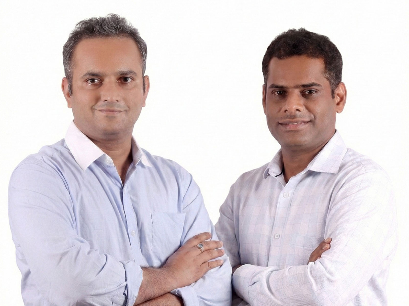 Octobotics Cofounders Mr Ishan Bhatnagar on left and Mr Gulshan Kumar on right