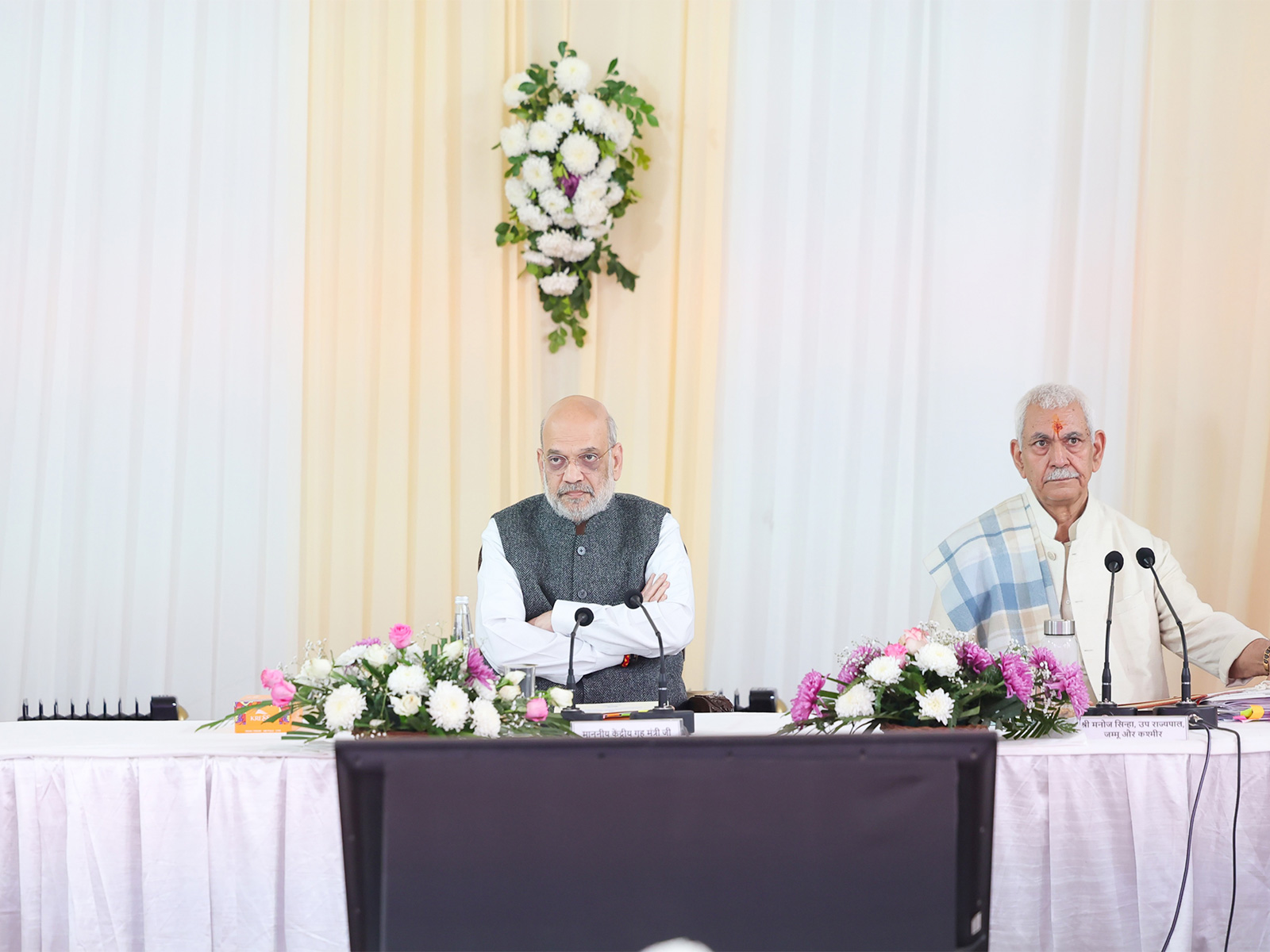 Amit Shah takes part in J-K security meeting (Photo: @AmitShah/X) 