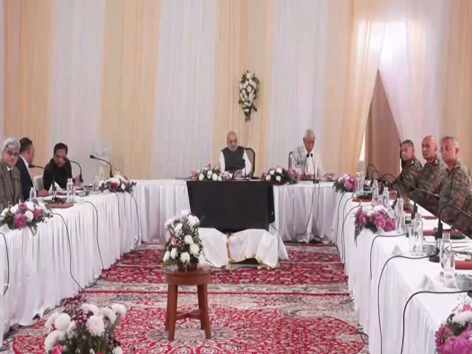 Union HM Amit Shah holds security review meeting in J-K (Photo/ANI)