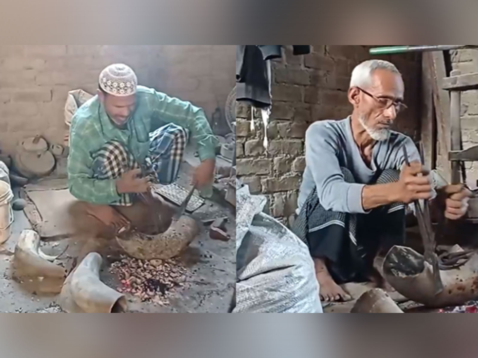 Craftsmen at work in Sambhal (Photo/ANI)