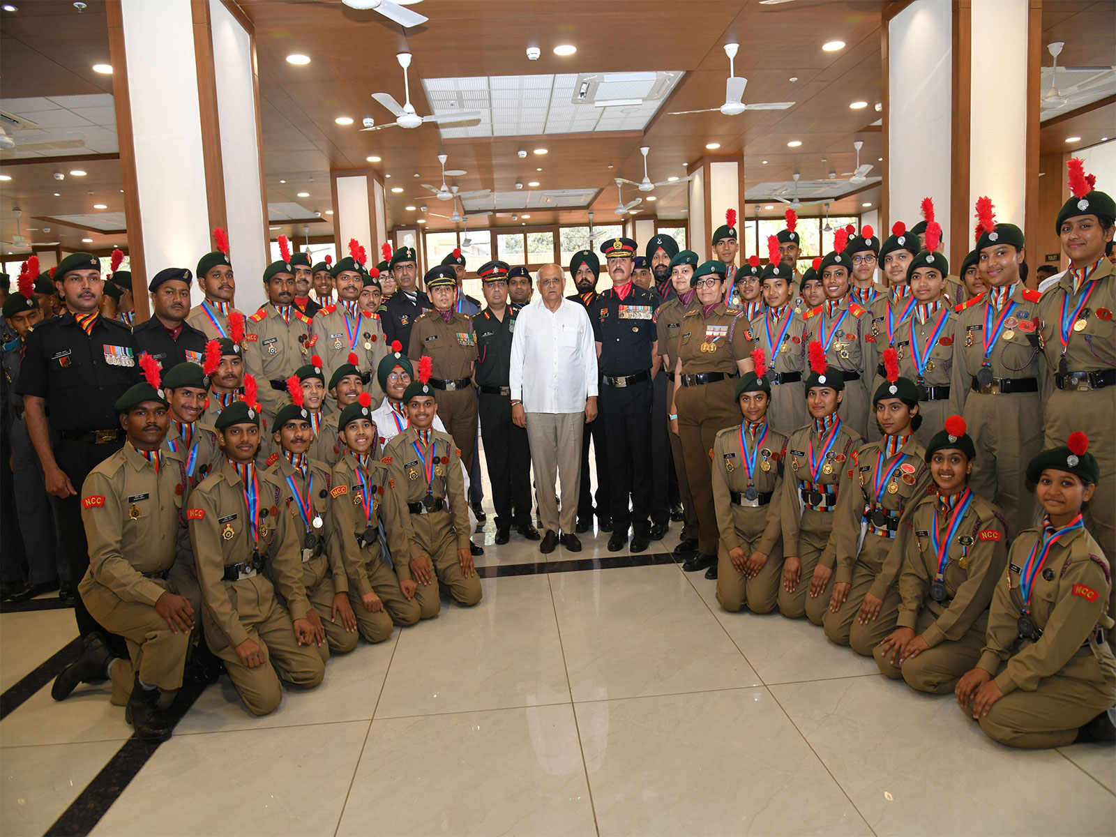 Gujarat Chief Minister Bhupendra Patel with NCC cadets (Photo/Gujarat CMO)