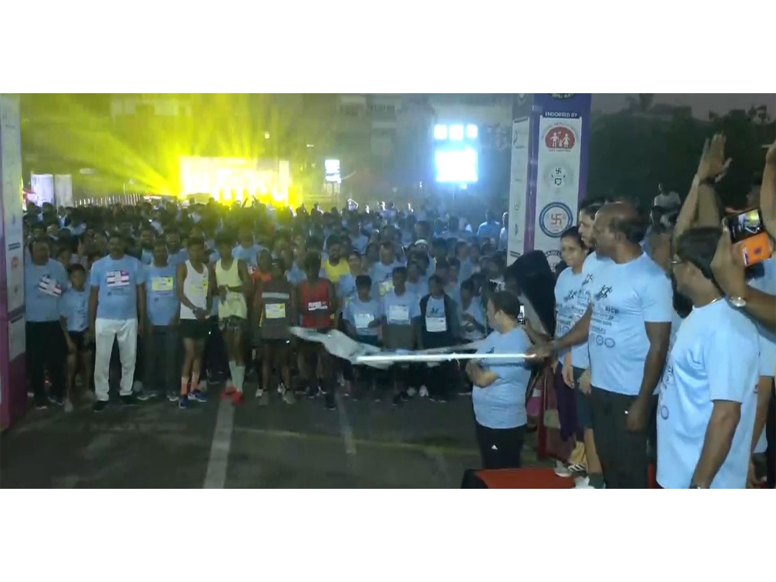 Health Minister Ma Subramanian Flags Off 'Run for Rice Marathon  (Photo/ANI)