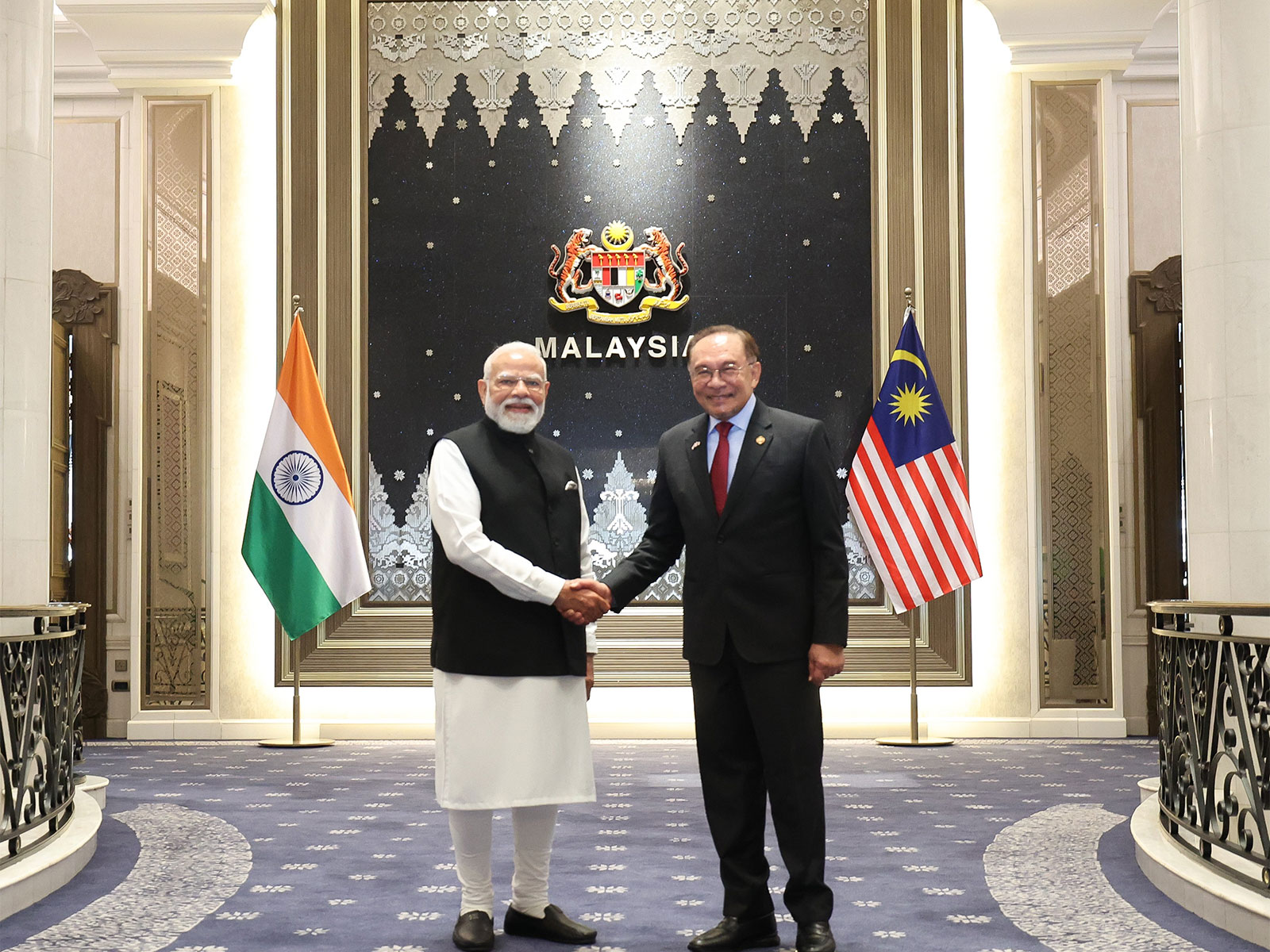 Prime Minister Narendra Modi with his Malaysian counterpart Anwar Ibrahim on Feb 8, 2026 (Photo: X/@narendramodi)