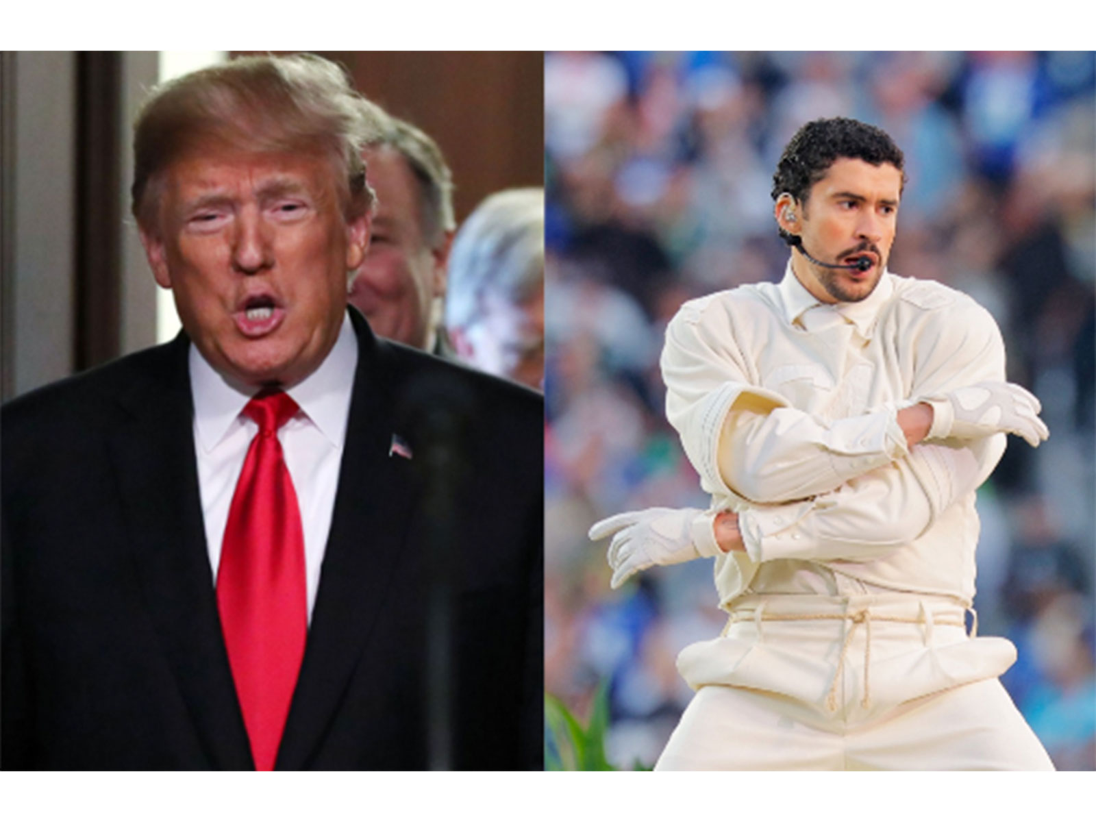 Donald Trump, Bad Bunny (Photo/Reuters)