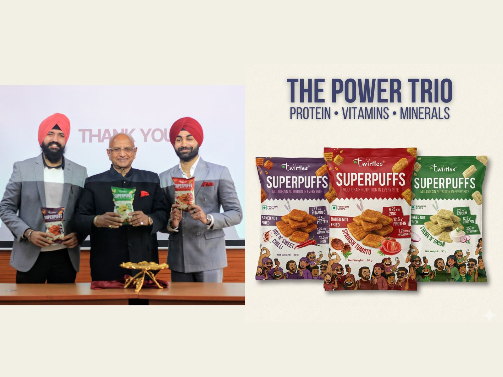 Twirtles launches Superpuffs, India's first protein chips fortified with vitamins and minerals
