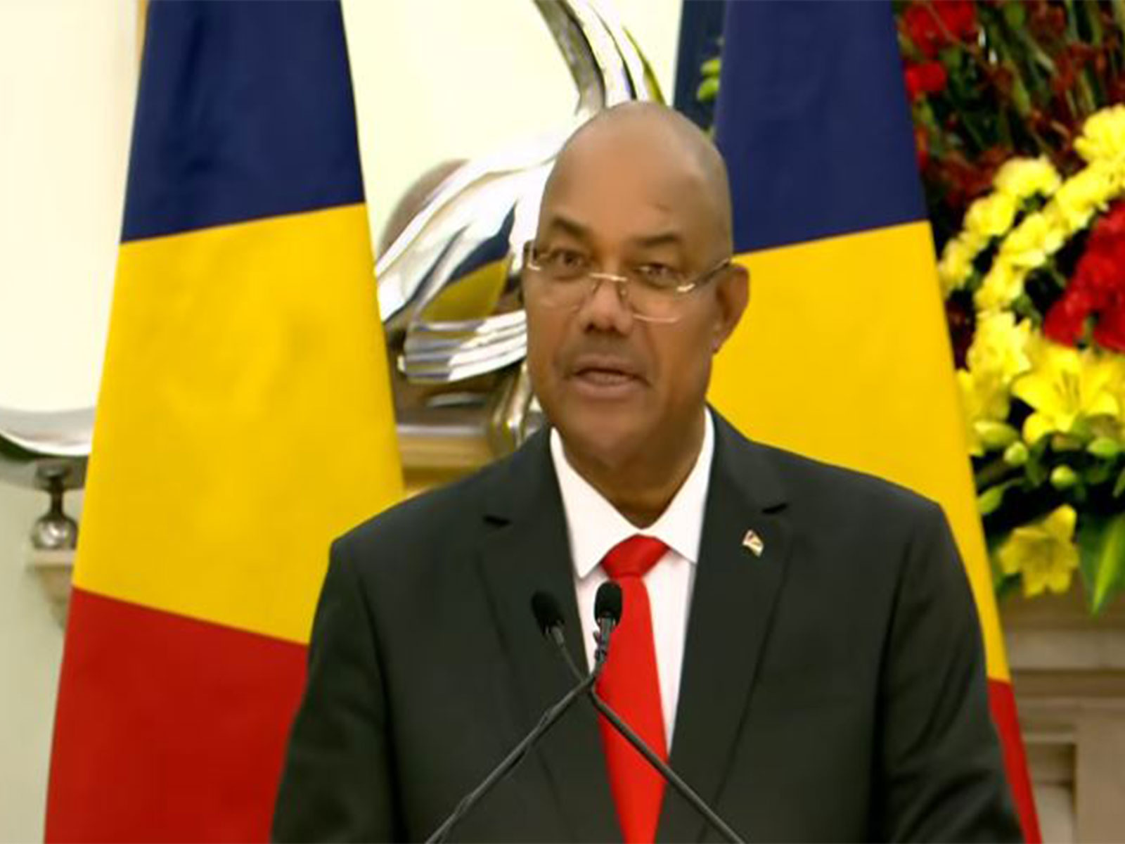 Seychelles President Patrick Herminie (Photo/Youtube@NarendraModi)