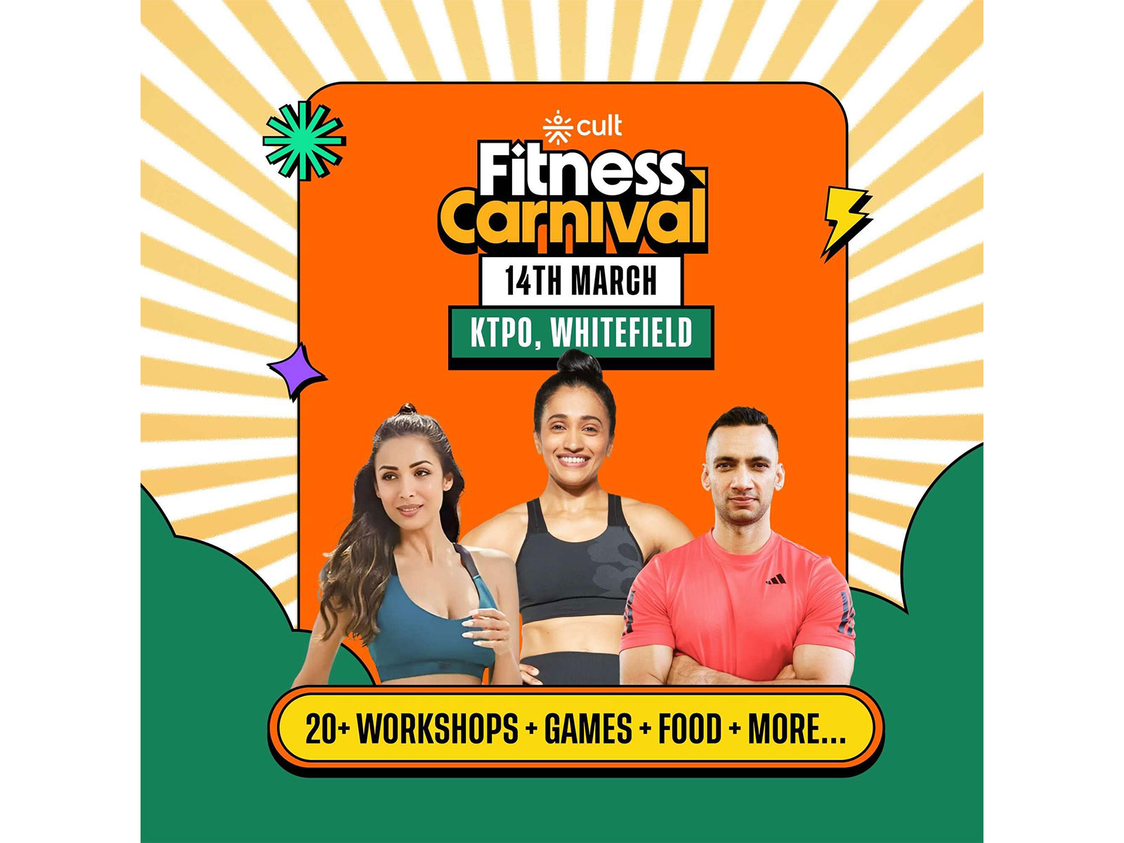 Enjoy celeb-led workshops, fun games, challenges, guilt-free indulgences and more