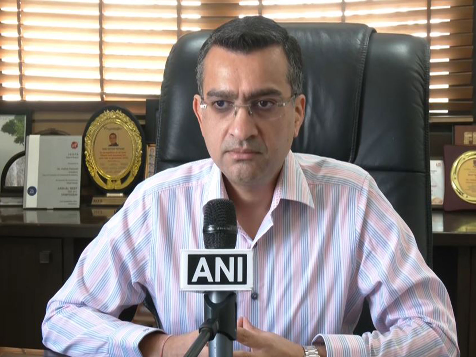 Pathik Patwari, Chairman, Indian Chamber of Commerce (ICC) Gujarat State Council. (Photo: ANI)