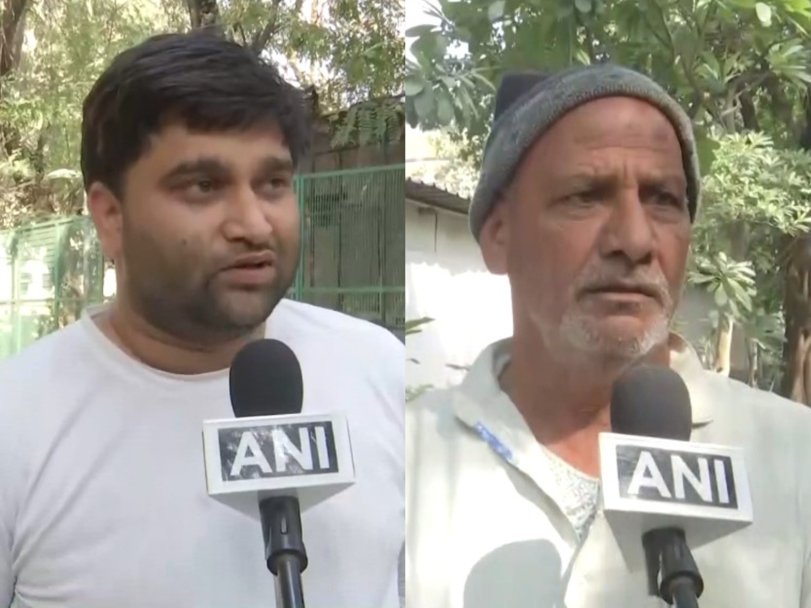 Family members of a deceased in the Peeragarhi flyover incident (Photo/ANI)