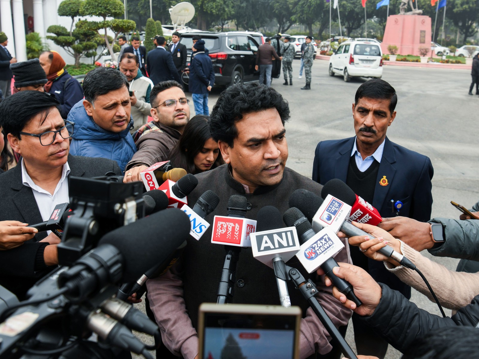 Delhi's Minister for Art, Culture & Language and Tourism, Kapil Mishra (Photo/ANI)