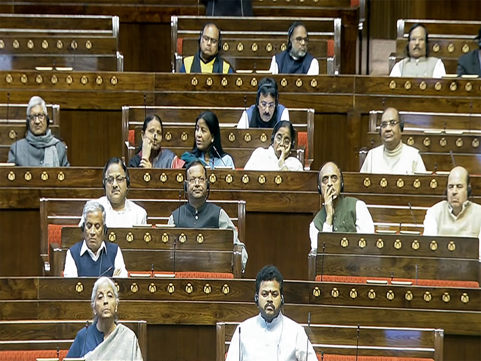Visual from Rajya Sabha (Photo/ANI)