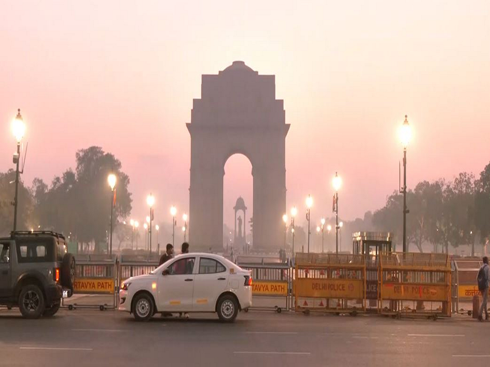 Morning weather visual from India Gate and Kartavya Path (Photo/ANI)