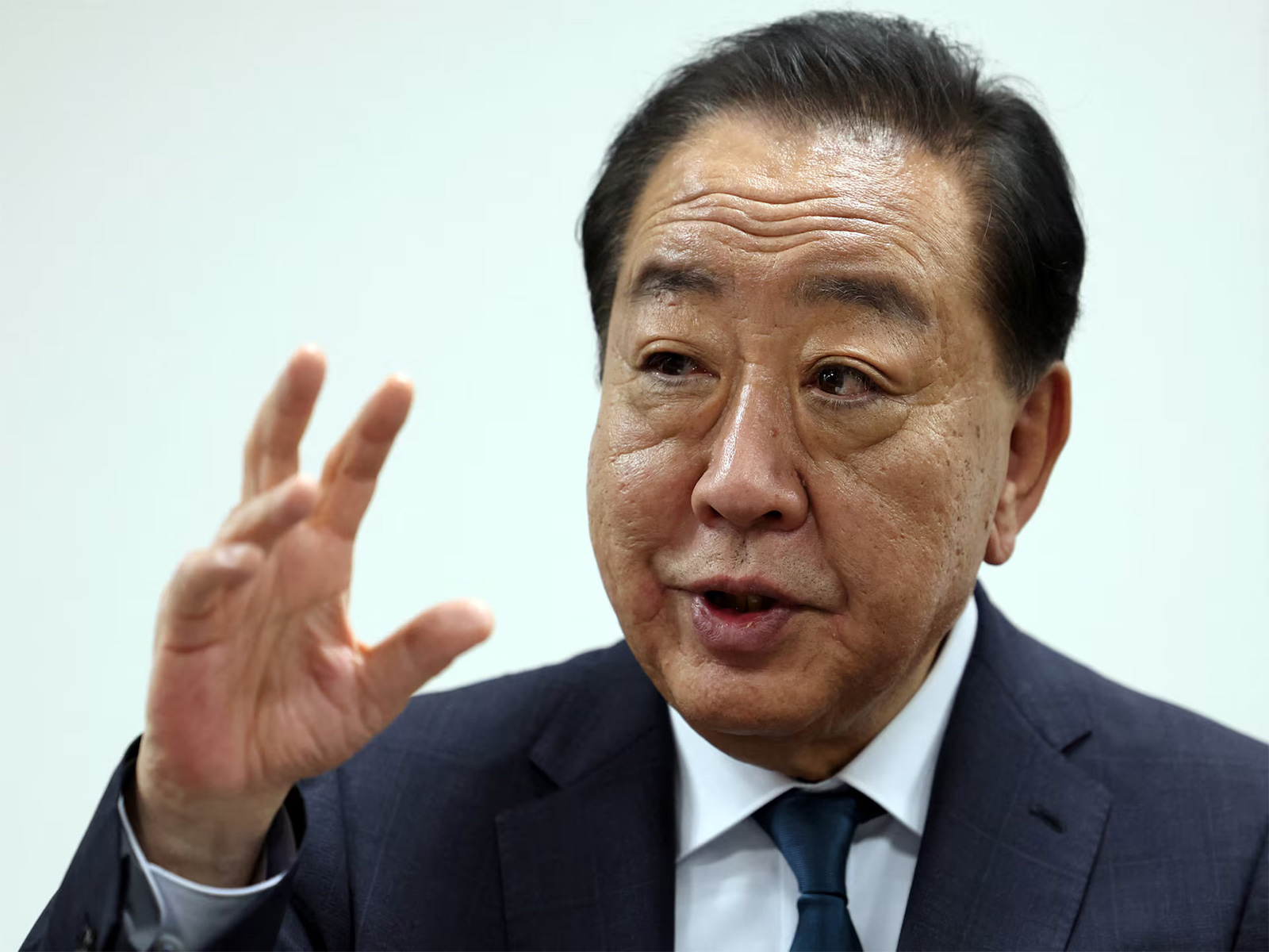Yoshihiko Noda, former prime minister and co-leader of Japan's newly formed largest opposition coalition, the Centrist Reform Alliance (CRA). (Photo/Reuters)