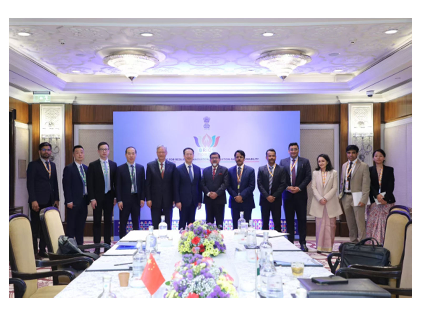 China's BRICS Sherpa and Vice Foreign Minister Ma Zhaoxu attended the First BRICS Sherpa Meeting in New Delhi. (Photo/@China_Amb_India)